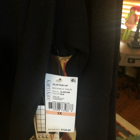 NEW Karen Kane Swing Dress w/Bell Sleeves - Picture 2 of 4